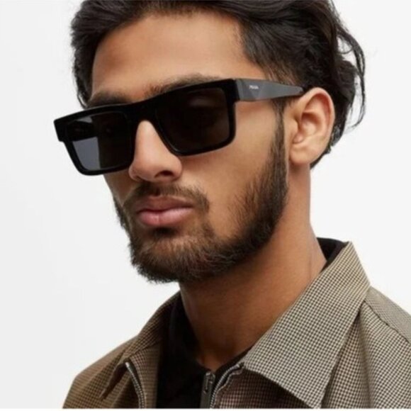 NEW PRADA PR19WSF 1AB5S0 BLACK SUNGLASSES PRADA PR 19WSF 1AB5S0 - Picture 2 of 4